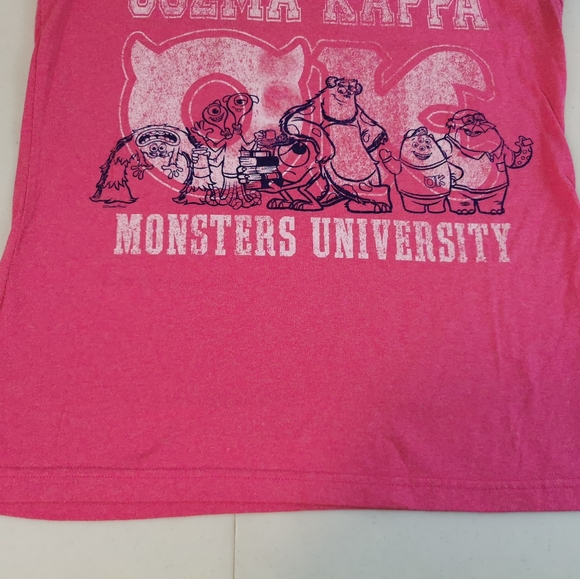 MONSTER'S UNIVERSITY Women's SHIRT Size LARGE PINK - Picture 7 of 8